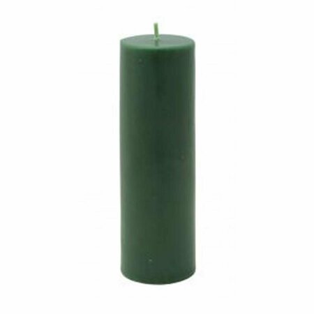 ZEST CANDLE CPZ-119-24 2 x 6 in. Hunter Green Pillar Candle, 24PK CPZ-119_24